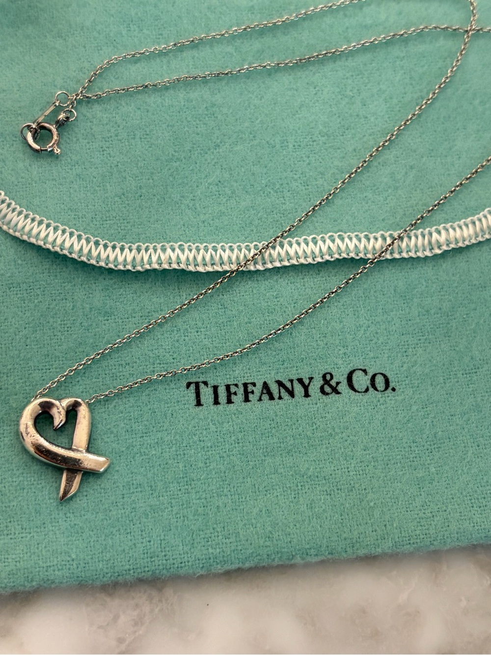 Tiffany & Co. Loving Heart Paloma Picasso Pendant Necklace - Silver